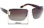 Sunglass Fix Lentes de Repuesto para Gucci GG1798 - 61mm Wide 