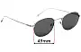 Sunglass Fix Replacement Lenses for Heiva HE0689 - 49mm Wide 