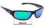 Sunglass Fix Replacement Lenses for Hobie Napa - 64mm Wide 
