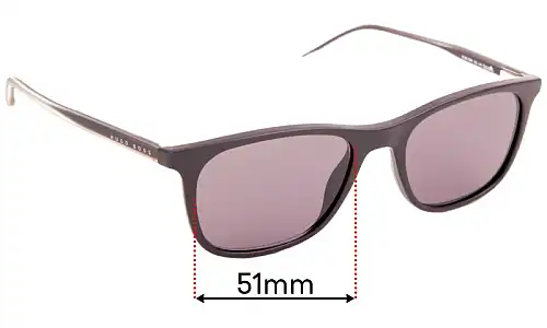 Sunglass Fix Lentes de Repuesto para Hugo Boss 0966 - 51mm Wide 