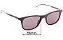 Sunglass Fix Lentes de Repuesto para Hugo Boss 0966 - 51mm Wide 