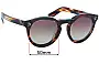 Sunglass Fix Replacement Lenses for Illesteva  Leonard 2 - 50mm Wide 