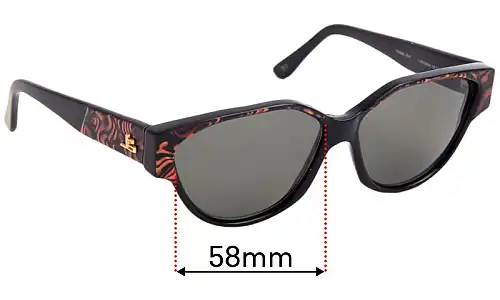 Sunglass Fix Replacement Lenses for Jean-Louis Scherrer California 704 - 58mm Wide 
