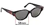 Sunglass Fix Replacement Lenses for Jean-Louis Scherrer California 704 - 58mm Wide 