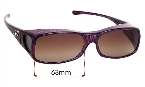 Sunglass Fix Replacement Lenses for Jonathan Paul Aria - 63mm Wide 