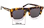 Sunglass Fix Replacement Lenses for Karen Walker Deep Orchard - 55mm Wide 