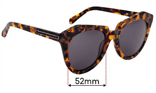 Sunglass Fix Replacement Lenses for Karen Walker Number One - 52mm Wide Sunglass Fix Replacement Lenses for Karen Walker Number One - 52mm Wide