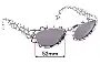 Sunglass Fix Lentes de Repuesto para Karl Lagerfeld 3601 - 52mm Wide 