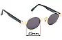 Sunglass Fix Replacement Lenses for Kenzo KE2870 - 42mm Wide 