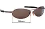 Sunglass Fix Replacement Lenses for Killer Loop KL3114 Volcane - 58mm Wide 