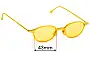 Sunglass Fix Replacement Lenses for L.A.Eyeworks Lenny - 43mm Wide 
