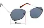 Sunglass Fix Lentes de Repuesto para Le Specs Escadrille - 57mm Wide 