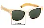 Sunglass Fix Replacement Lenses for Lucy Folk Diving For Gold - 55mm Wide 
