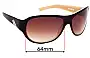 Sunglass Fix Replacement Lenses for Macbeth Metro - 64mm Wide 