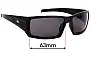Sunglass Fix Replacement Lenses for Mako Attitude 9592 - 63mm Wide 