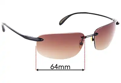 Mako Feather Flex XL 9571 Replacement Lenses 64mm wide 