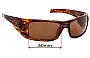 Sunglass Fix Verres de Remplacement pour Mako Invincible 9577 - 60mm Wide 