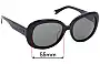 Sunglass Fix Replacement Lenses for Marc by Marc Jacobs MMJ 97/F/S - 55mm Wide 