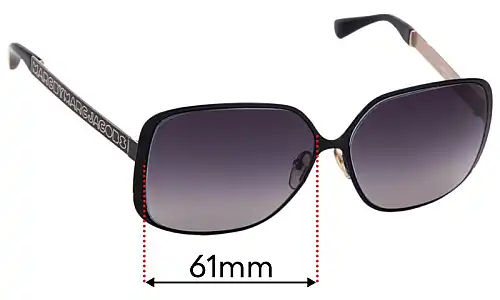 Sunglass Fix Replacement Lenses for Marc by Marc Jacobs MMJ 125/S - 61mm Wide Sunglass Fix Replacement Lenses for Marc by Marc Jacobs MMJ 125/S - 61mm Wide
