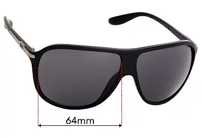 Marc by Marc Jacobs MMJ106/S Replacement Lenses 64mm wide 