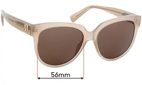 Sunglass Fix Replacement Lenses for Marc by Marc Jacobs Sun Rx 11 - 56mm Wide 