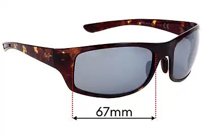 Maui Jim MJ440 Big Wave Verres de Remplacement 67mm wide 