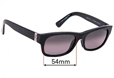 Maui Jim MJ242 Dive Deep Verres de Remplacement 54mm wide 