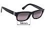 Sunglass Fix Ersatzgläser für Maui Jim MJ242 Dive Deep - 54mm Wide 