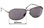 Sunglass Fix Ersatzgläser für Maui Jim MJ117 Akoni - 62mm Wide 