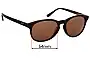 Sunglass Fix Replacement Lenses for Maui Jim MJ238 Pau Hana - 54mm Wide 