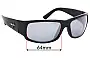 Sunglass Fix Verres de Remplacement pour Maui Jim MJ266 World Cup - 64mm Wide 