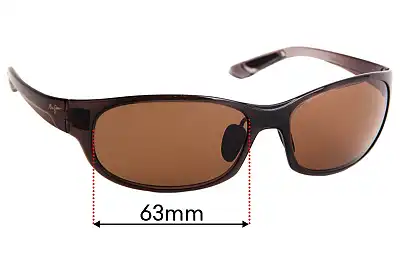 Maui Jim MJ417 Twin Falls Verres de Remplacement 63mm wide 
