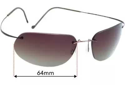 Maui Jim MJ501 Ka'anapali Replacement Lenses 64mm wide 