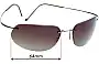 Sunglass Fix Replacement Lenses for Maui Jim MJ501 Ka'anapali - 64mm Wide 