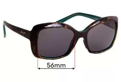 Maui Jim MJ735 Orchid Replacement Lenses 56mm wide 