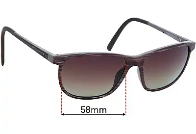 Maui Jim MJ811 Dragon's Teeth (Lele Kawa) Verres de Remplacement 58mm wide 