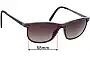 Sunglass Fix Lentes de Repuesto para Maui Jim MJ811 Dragon's Teeth (Lele Kawa) - 58mm Wide 