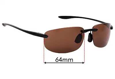 Maui Jim MJ907 Ho'okipa - Rx Verres de Remplacement 64mm wide 