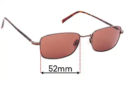 Maui Jim MJ712 Paniolo Verres de Remplacement 52mm wide 