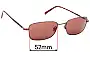 Sunglass Fix Ersatzgläser für Maui Jim MJ712 Paniolo - 52mm Wide 