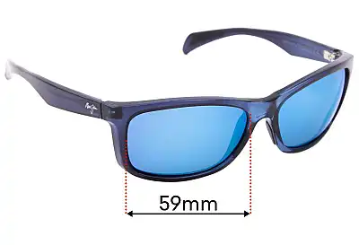Maui Jim MJ785 Puhi Verres de Remplacement 59mm wide 