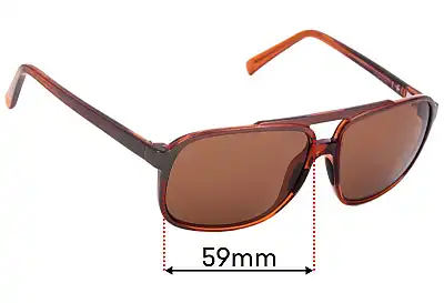 Maui Jim MJ701 Silversword Verres de Remplacement 59mm wide 