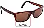 Sunglass Fix Lentes de Repuesto para Maui Jim MJ755 South Swell - 58mm Wide 