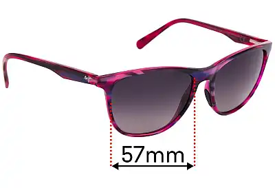 Maui Jim MJ783 Sugar Cane Verres de Remplacement 57mm wide 