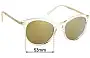 Sunglass Fix Replacement Lenses for Michael Kors MK2023 Adrianna III - 53mm Wide 