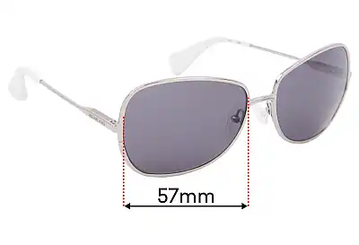 Michael Kors MKS122 Replacement Lenses 57mm wide 