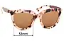 Sunglass Fix Replacement Lenses for Mimco Perplex - 53mm Wide 