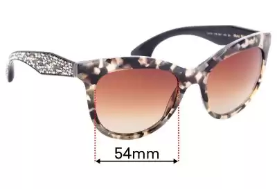 Miu Miu SMU10P Lentes de Repuesto 54mm wide 