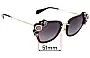Sunglass Fix Replacement Lenses for Miu Miu SMU03S - 51mm Wide 