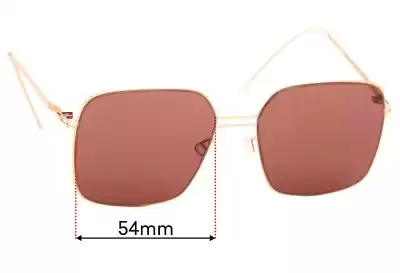 Mykita Lite Velma Replacement Lenses 54mm wide 